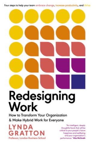 Book cover: Redesigning Work